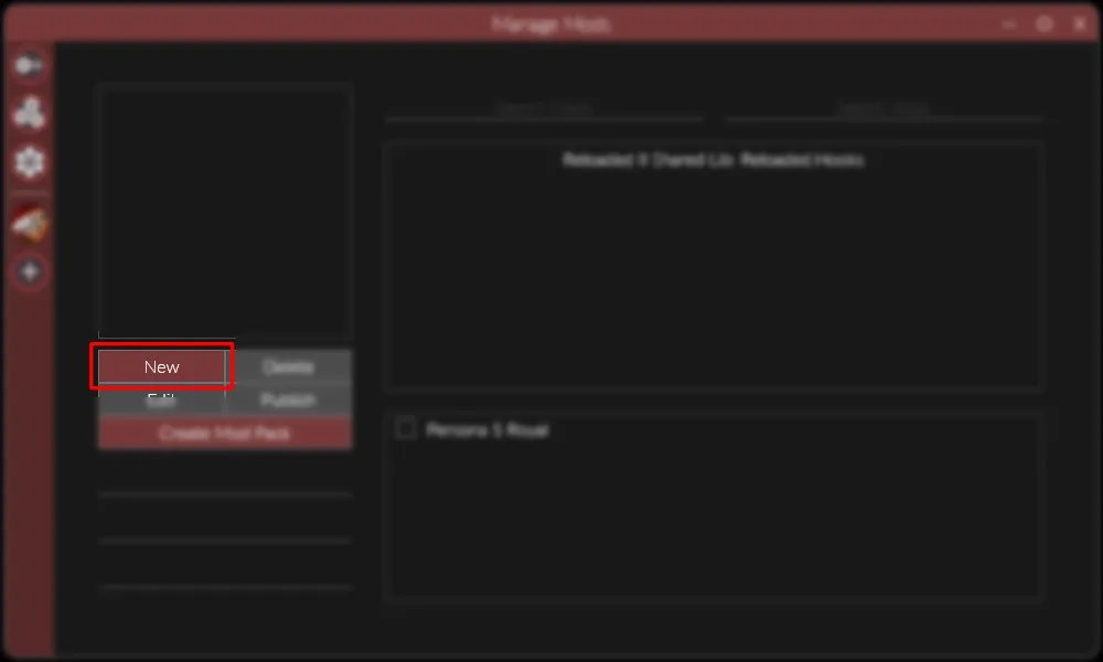 Manage Mods New Button