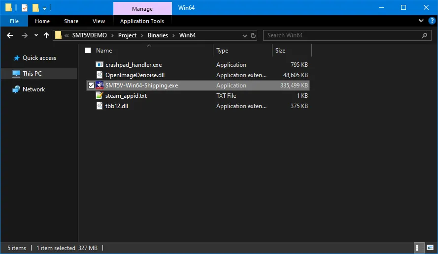 SMT5V EXE file inside the some more folders. The one that should be added to Reloaded.