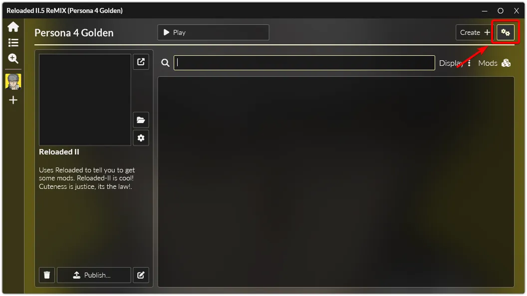 Application Settings button in top-right.