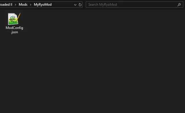 Empty Ryo mod folder.